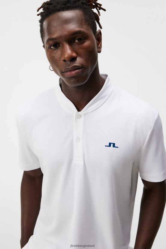 J.Lindeberg Men Bode Polo White Clothing BXV8X498