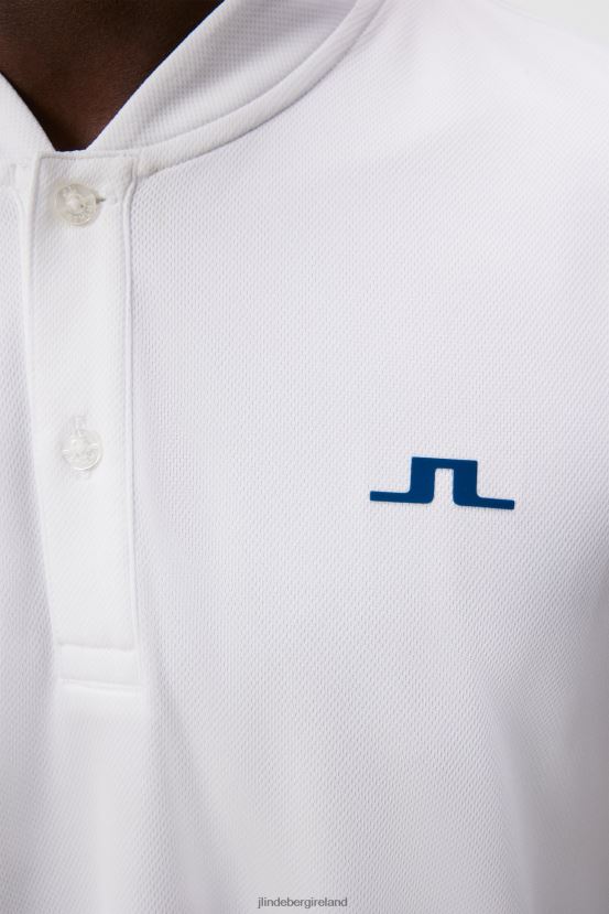 J.Lindeberg Men Bode Polo White Clothing BXV8X498