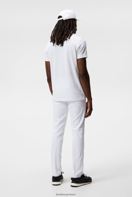 J.Lindeberg Men Bridge Polo White Clothing BXV8X4302 - Click Image to Close