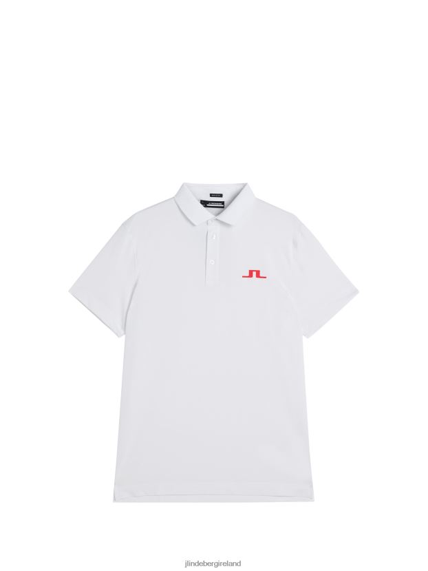 J.Lindeberg Men Bridge Polo White Clothing BXV8X4302