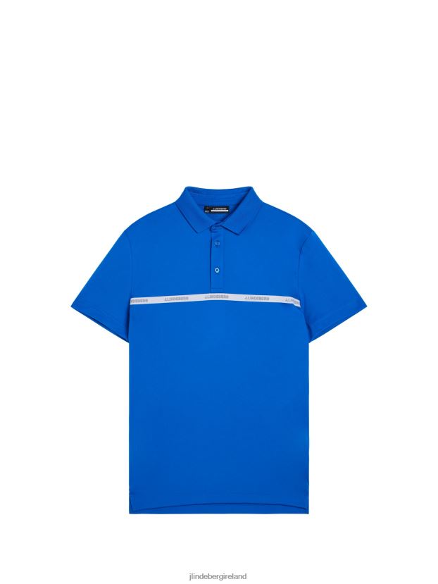 J.Lindeberg Men Chad Slim Polo Lapis Blue Clothing BXV8X4211