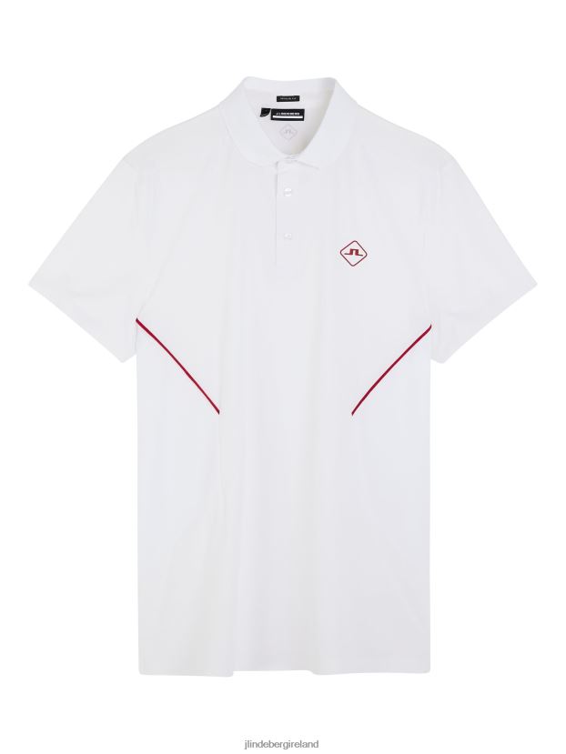 J.Lindeberg Men Chris Polo White Clothing BXV8X4332