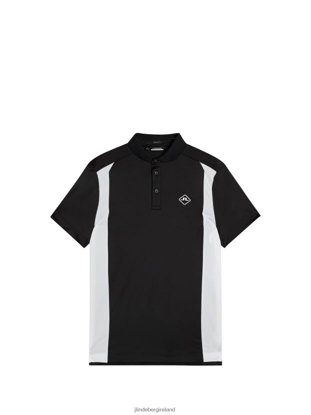 J.Lindeberg Men Freddy Polo Black Clothing BXV8X4328