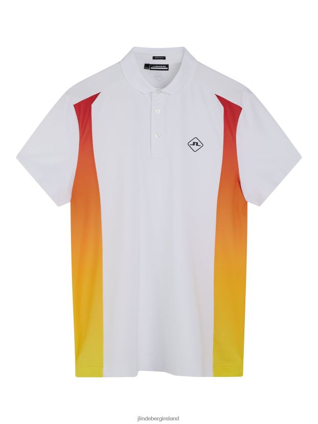 J.Lindeberg Men Freddy Polo White Clothing BXV8X4325