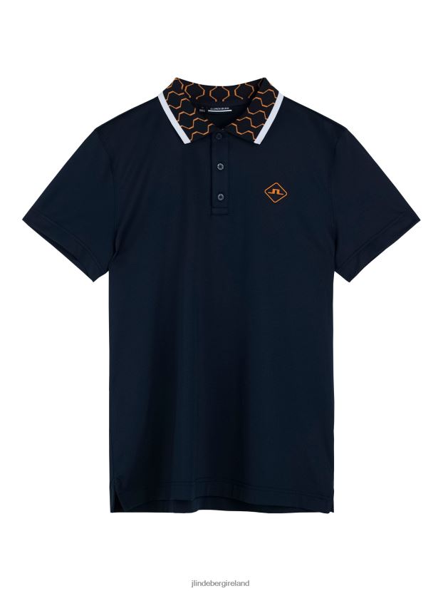 J.Lindeberg Men Glen Polo Navy Clothing BXV8X4316