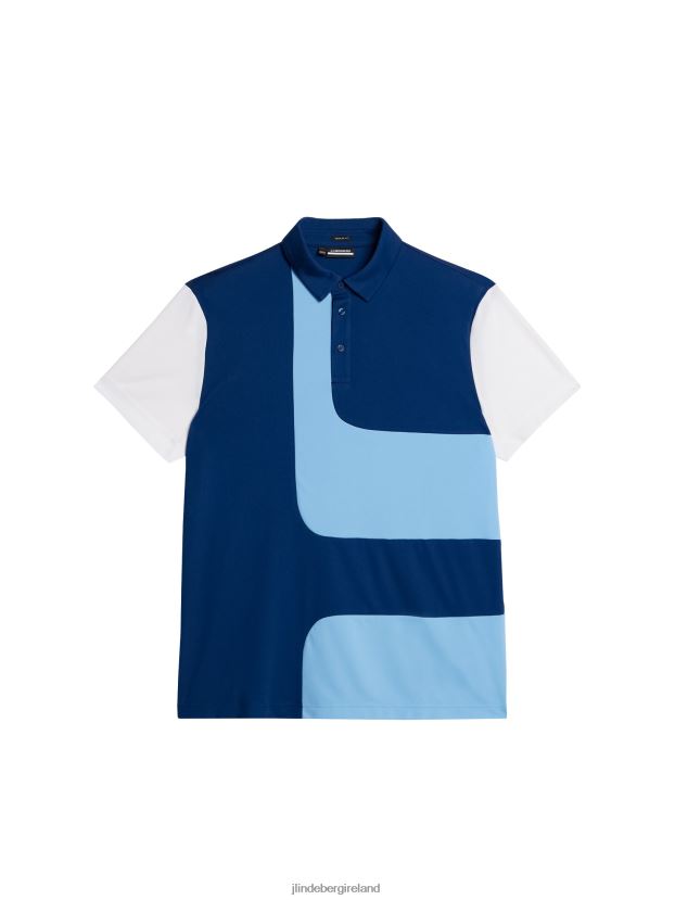 J.Lindeberg Men Graham Polo Estate Blue Clothing BXV8X441