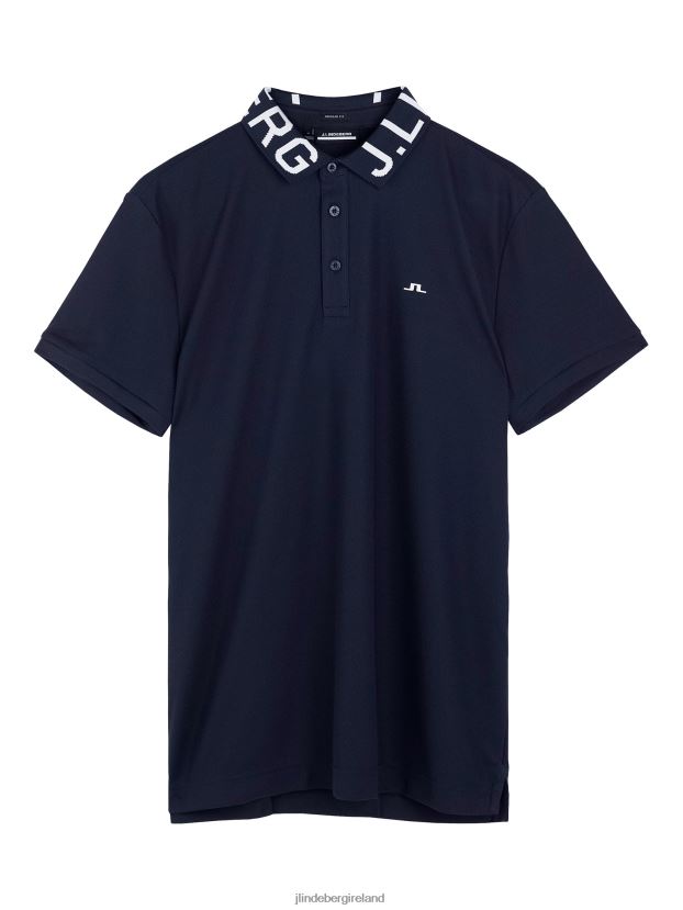 J.Lindeberg Men Gus Polo Navy Clothing BXV8X4308