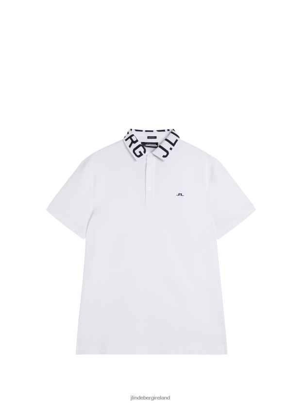 J.Lindeberg Men Gus Polo White Clothing BXV8X4310