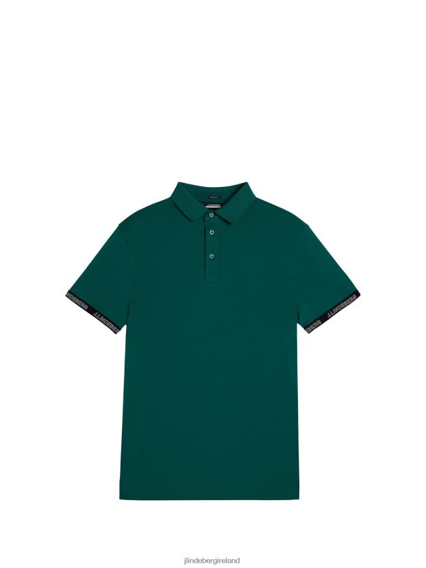 J.Lindeberg Men Guy Polo Rain Forest Clothing BXV8X4288