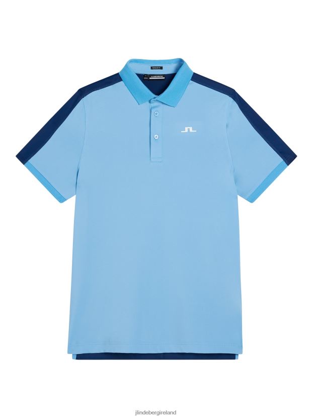 J.Lindeberg Men Hans Polo Little Boy Blue Clothing BXV8X470