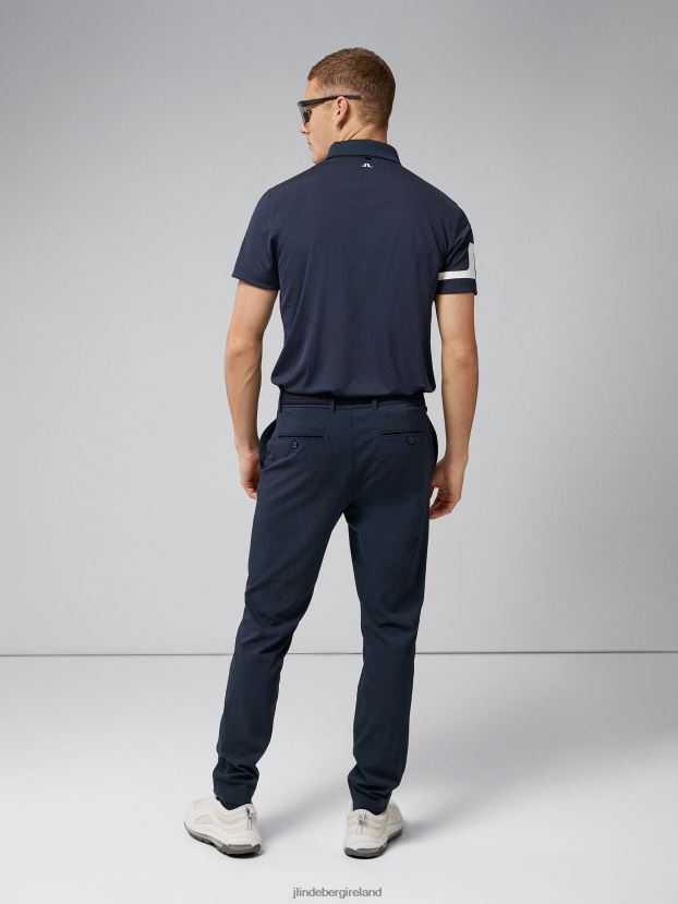 J.Lindeberg Men Heath Golf Polo Navy Clothing BXV8X4350 - Click Image to Close