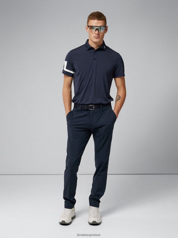 J.Lindeberg Men Heath Golf Polo Navy Clothing BXV8X4350