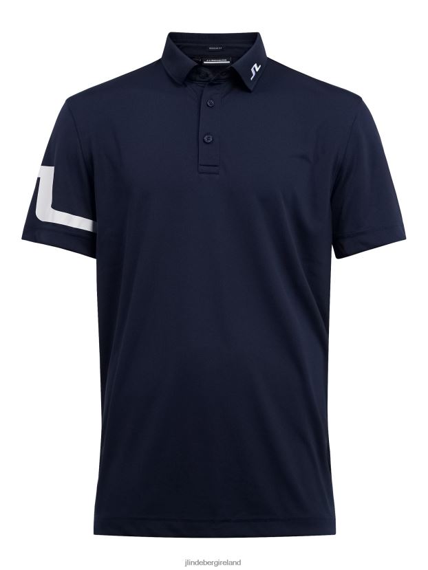 J.Lindeberg Men Heath Golf Polo Navy Clothing BXV8X4350