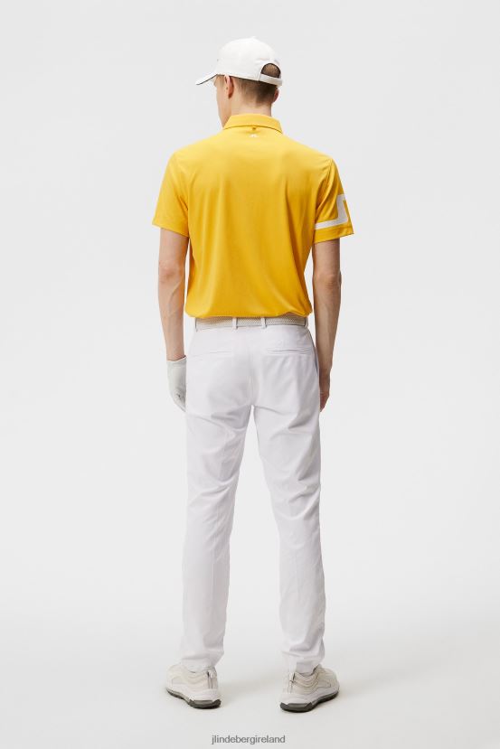 J.Lindeberg Men Heath Polo Citrus Clothing BXV8X4294 - Click Image to Close