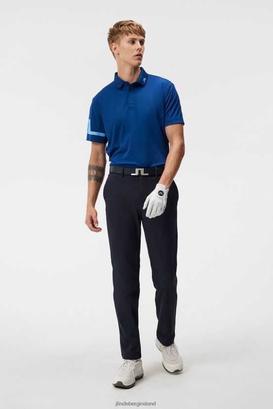 J.Lindeberg Men Heath Polo Estate Blue Clothing BXV8X4122