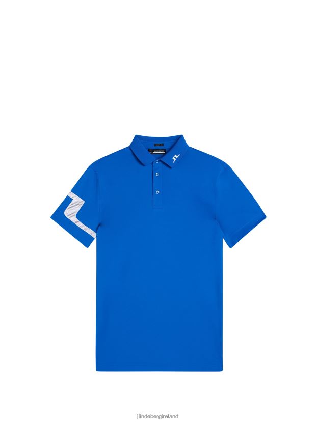 J.Lindeberg Men Heath Polo Lapis Blue Clothing BXV8X4292