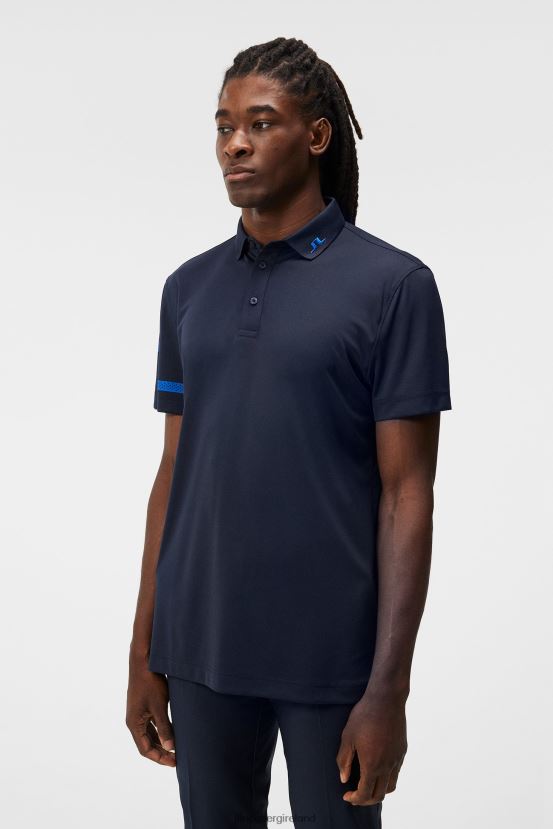 J.Lindeberg Men Heath Polo Navy Clothing BXV8X4126 - Click Image to Close