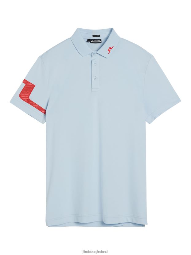 J.Lindeberg Men Heath Polo Skyway Clothing BXV8X4125