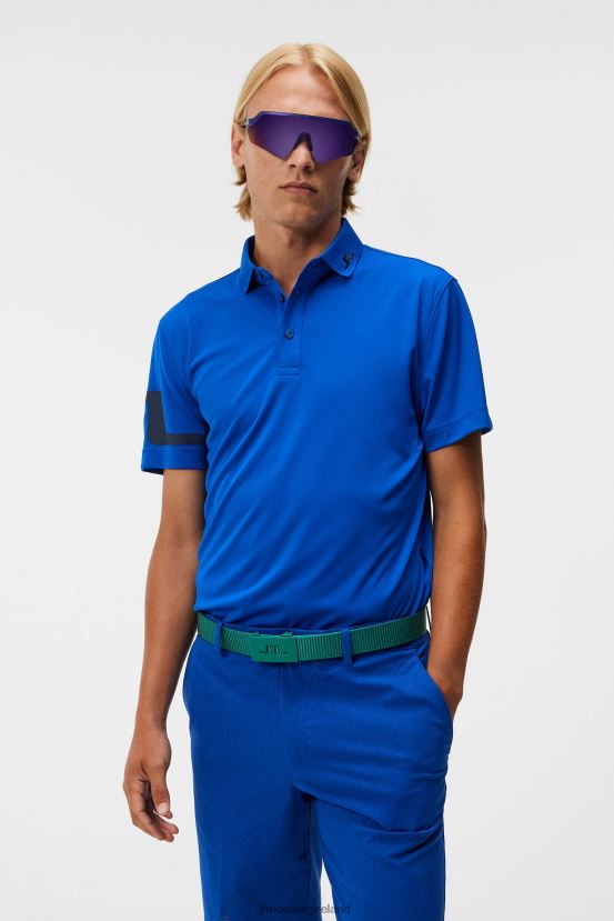 J.Lindeberg Men Heath Polo Surf the Web Clothing BXV8X4123