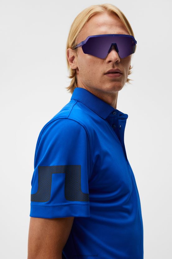 J.Lindeberg Men Heath Polo Surf the Web Clothing BXV8X4123