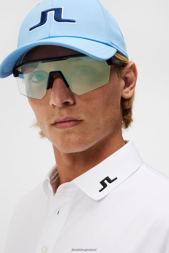 J.Lindeberg Men Heath Polo White Clothing BXV8X4129