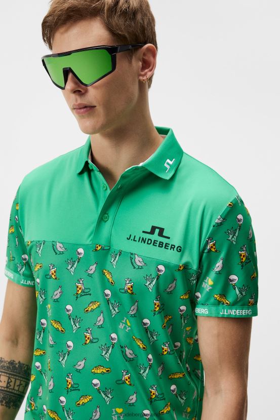 J.Lindeberg Men Jeff Nyc Golf Polo Blarney Clothing BXV8X4192