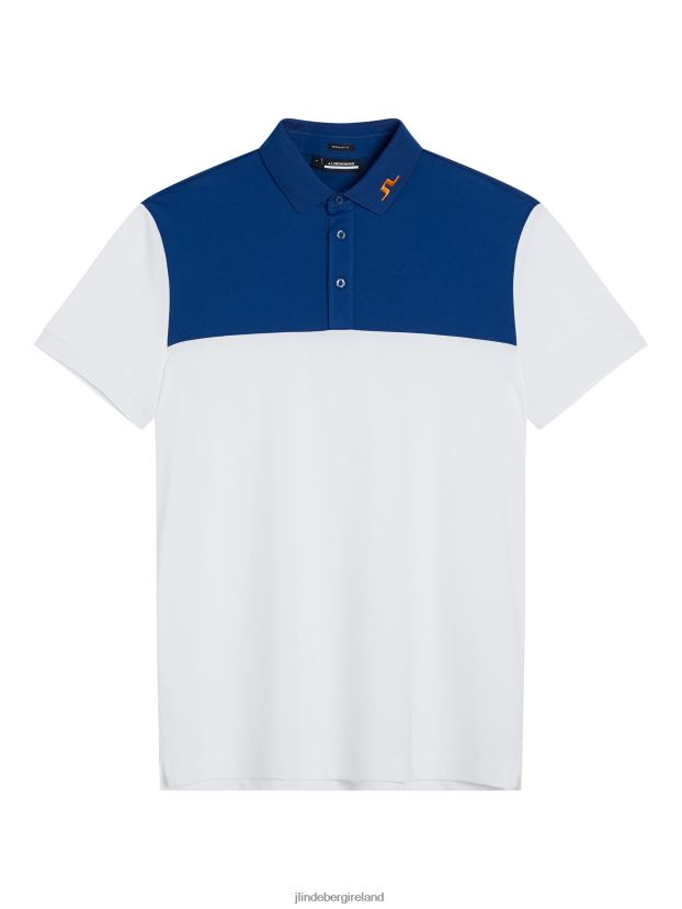 J.Lindeberg Men Jeff Polo Estate Blue Clothing BXV8X4118