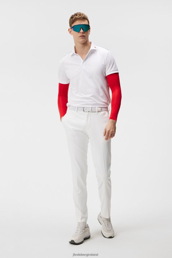 J.Lindeberg Men Jeff Polo White Clothing BXV8X4299