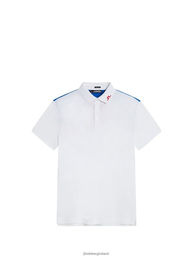 J.Lindeberg Men Jeff Polo White Clothing BXV8X4299