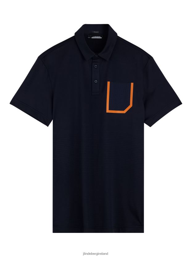 J.Lindeberg Men Jordan Polo Navy Clothing BXV8X4321