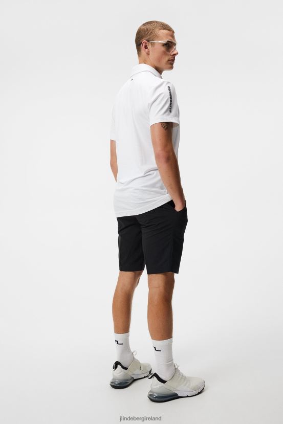 J.Lindeberg Men Jordan Polo White Clothing BXV8X4322 - Click Image to Close