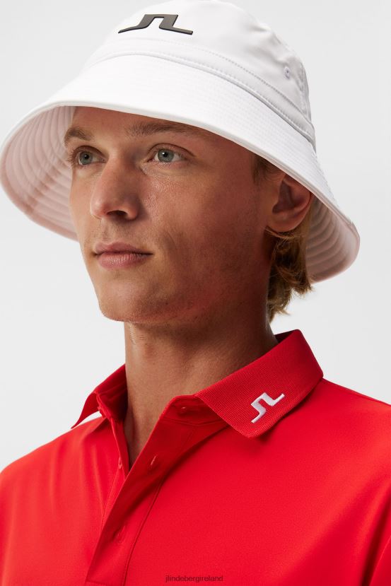 J.Lindeberg Men Kv Polo Fiery Red Clothing BXV8X483