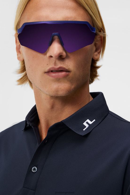 J.Lindeberg Men Kv Polo Navy Clothing BXV8X482