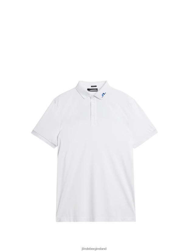 J.Lindeberg Men Kv Polo White Clothing BXV8X4137