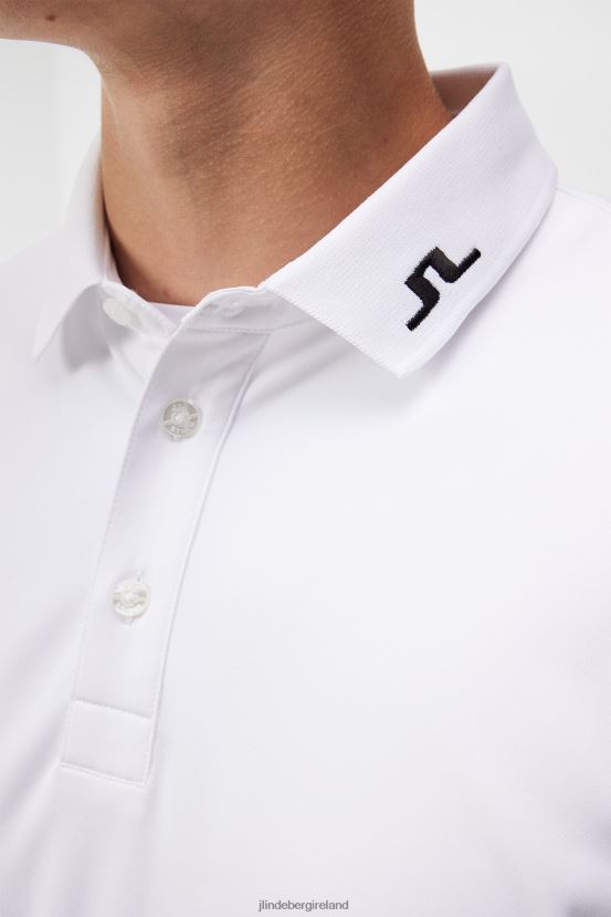 J.Lindeberg Men Kv Polo White Clothing BXV8X481