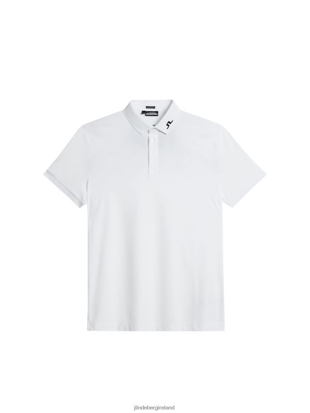 J.Lindeberg Men Kv Polo White Clothing BXV8X481