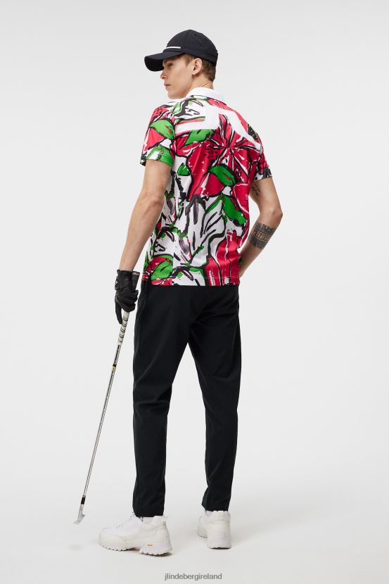 J.Lindeberg Men Kv Tour Golf Polo Azalea Clothing BXV8X4189