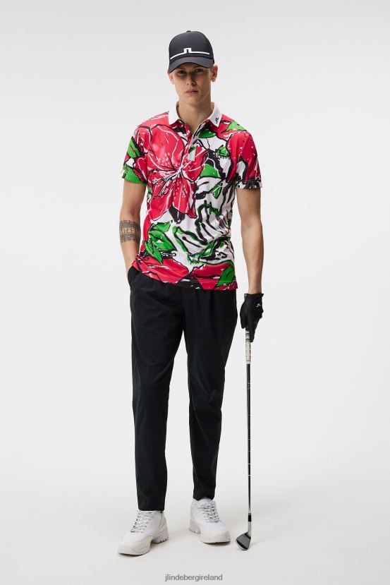 J.Lindeberg Men Kv Tour Golf Polo Azalea Clothing BXV8X4189