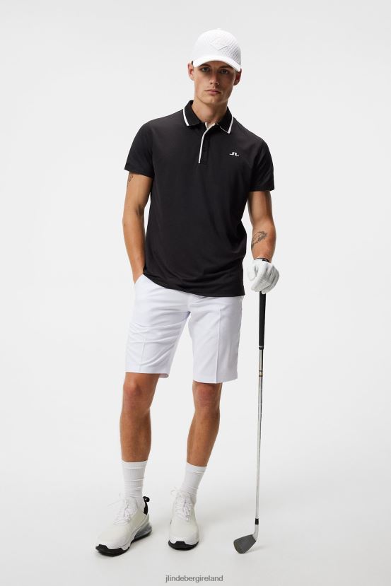 J.Lindeberg Men Luca Polo Black Clothing BXV8X4263