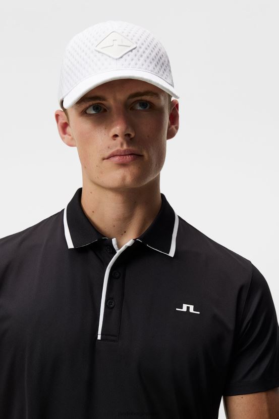 J.Lindeberg Men Luca Polo Black Clothing BXV8X4263