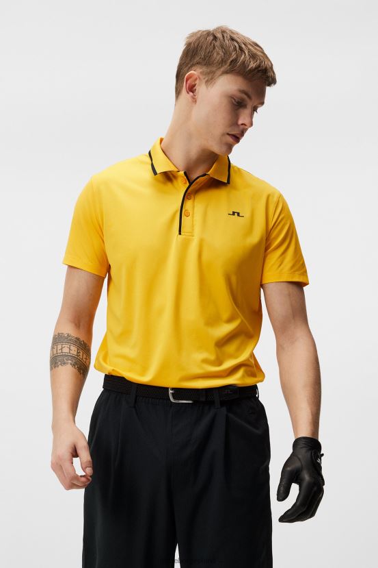 J.Lindeberg Men Luca Polo Citrus Clothing BXV8X4265 - Click Image to Close