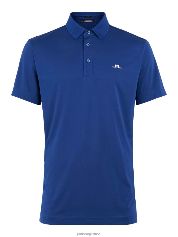 J.Lindeberg Men Martin Polo Navy Peony Clothing BXV8X4337