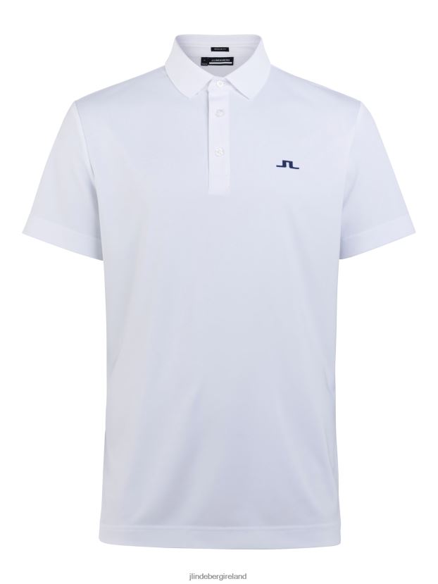 J.Lindeberg Men Martin Polo White Clothing BXV8X4336