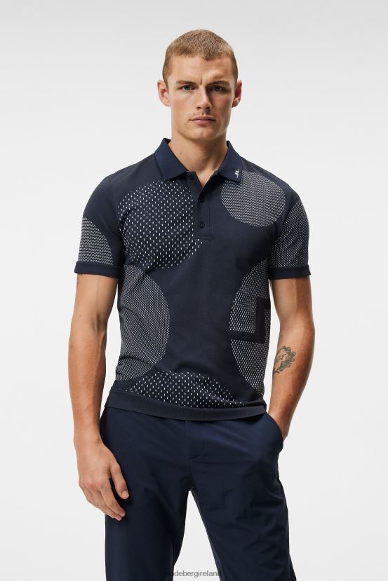 J.Lindeberg Men Nate Seamless Polo Navy Clothing BXV8X4224