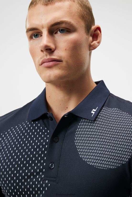 J.Lindeberg Men Nate Seamless Polo Navy Clothing BXV8X4224