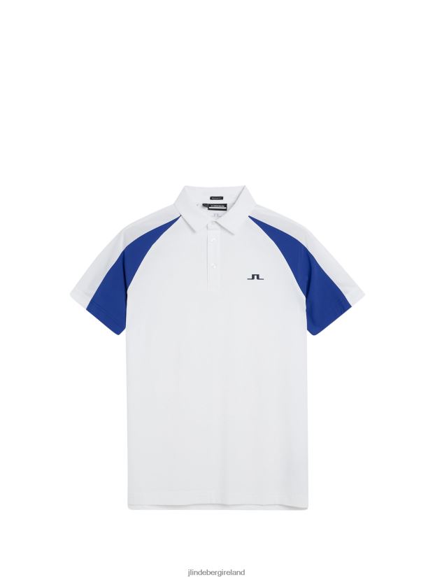 J.Lindeberg Men Nial Polo White Clothing BXV8X4323