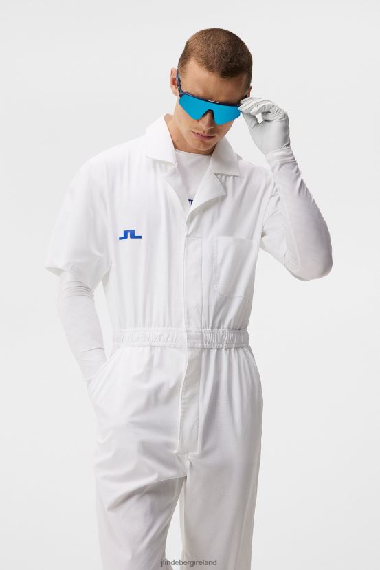 J.Lindeberg Men Overall White Clothing BXV8X4142 - Click Image to Close