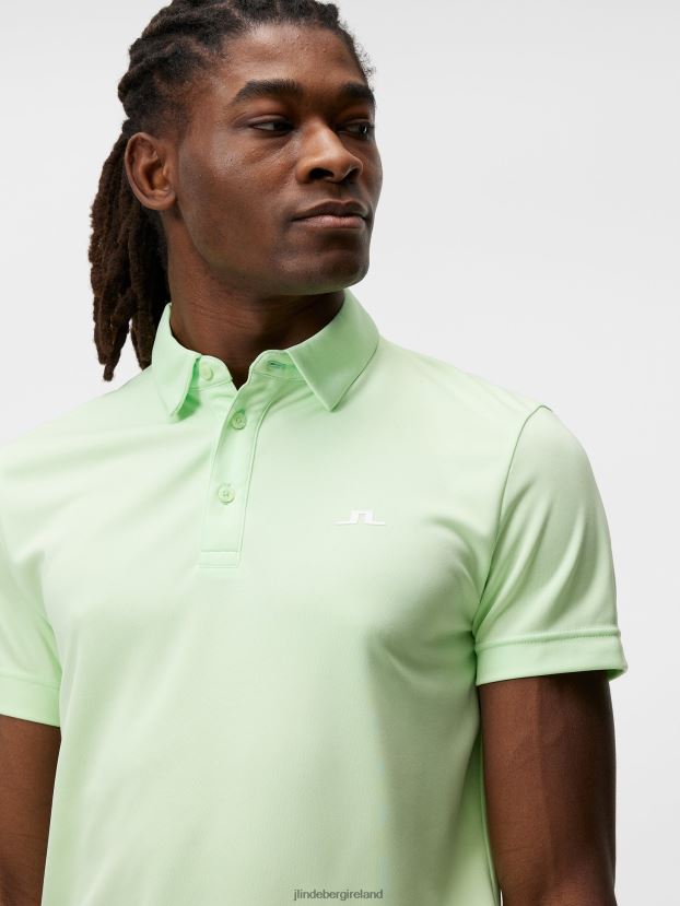 J.Lindeberg Men Peat Polo Patina Green Clothing BXV8X4259