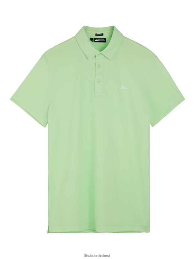 J.Lindeberg Men Peat Polo Patina Green Clothing BXV8X4259