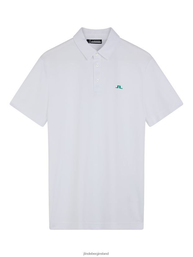 J.Lindeberg Men Peat Polo White Clothing BXV8X4258